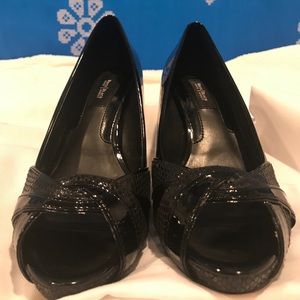 White House|Black Market patent leather heels